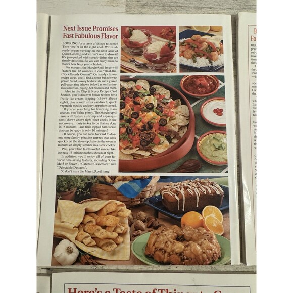 Taste Of Home's Quick Cooking 5 Issue Lot Vintage Cooking Magazines - Picture 9 of 14